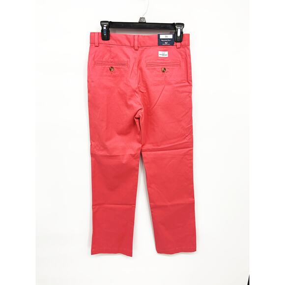 Breaker Pant Vineyard Vines Jetty Red Khaki Stretch Size 16 NWT - Picture 3 of 7